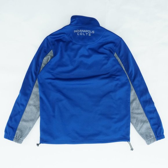 NWT Mens Size Medium NFL G-III Indianapolis Colts Royal Blue 1/4 Zip Jacket - Picture 2 of 2